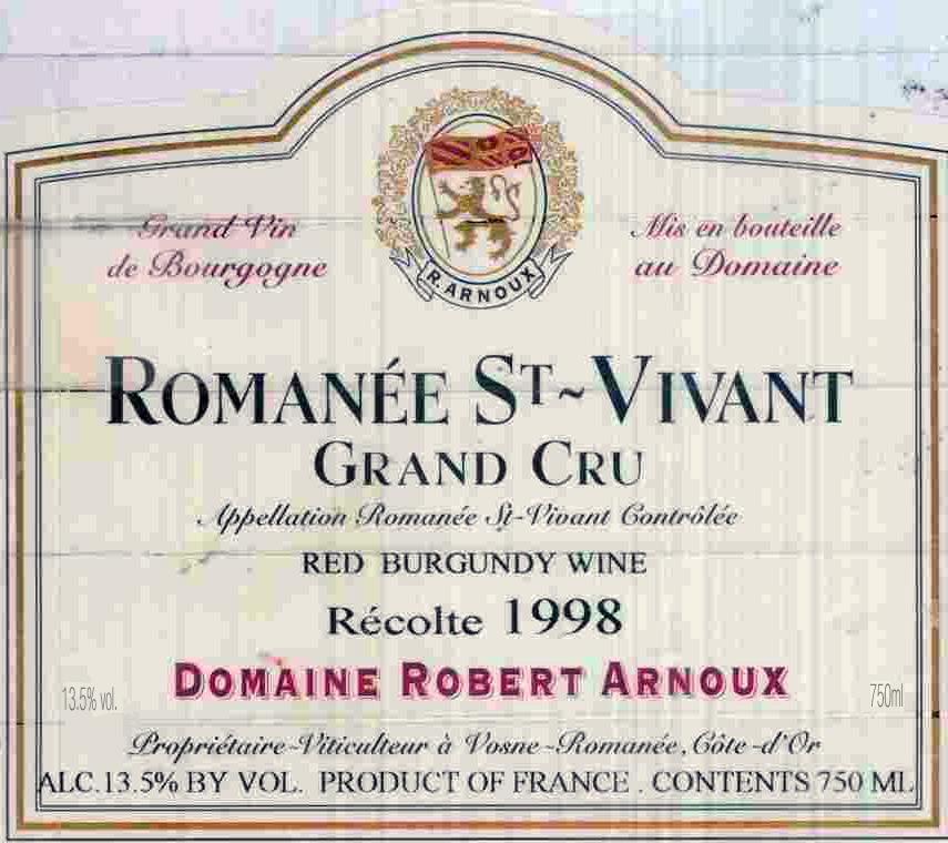 Romanée St-Vivant Grand Cru