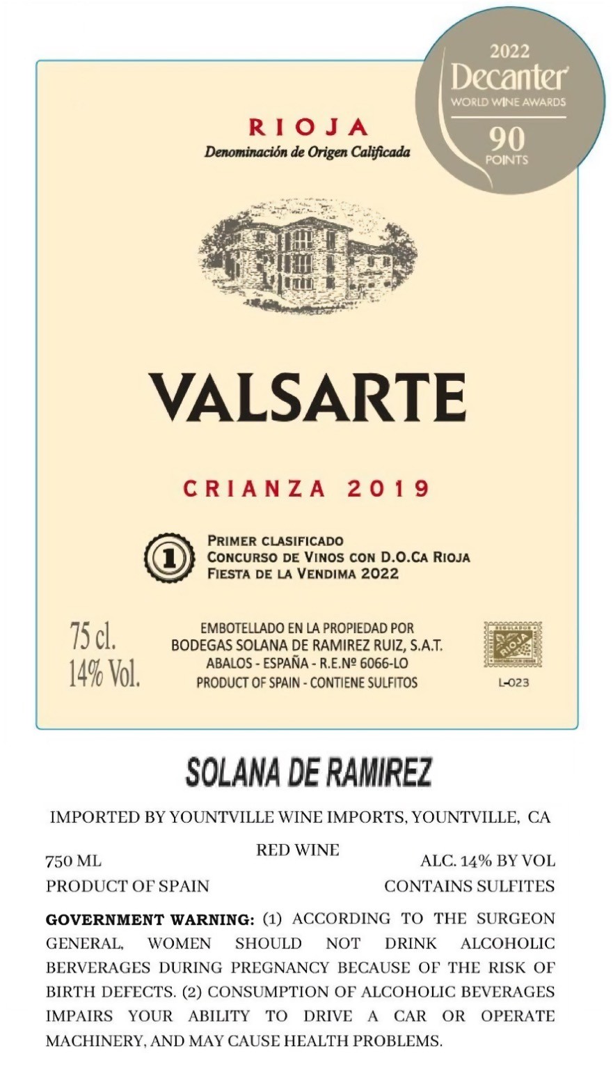 Valsarte Crianza