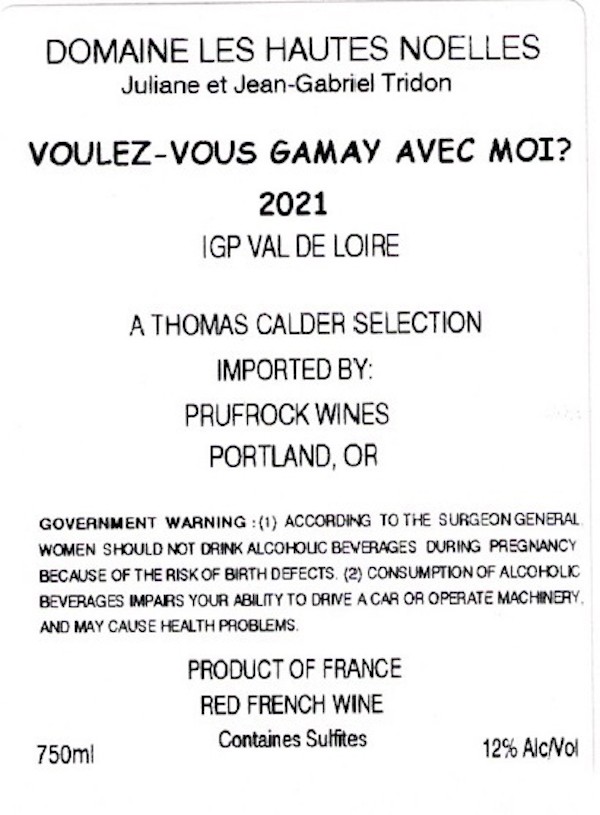 Voulez-Vous Gamay Avec Moi?