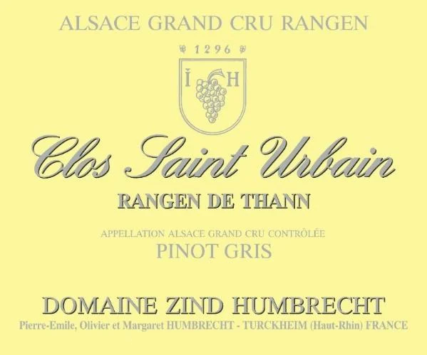 Rangen De Thann Clos Saint Urbain Selection De Grains Nobles
