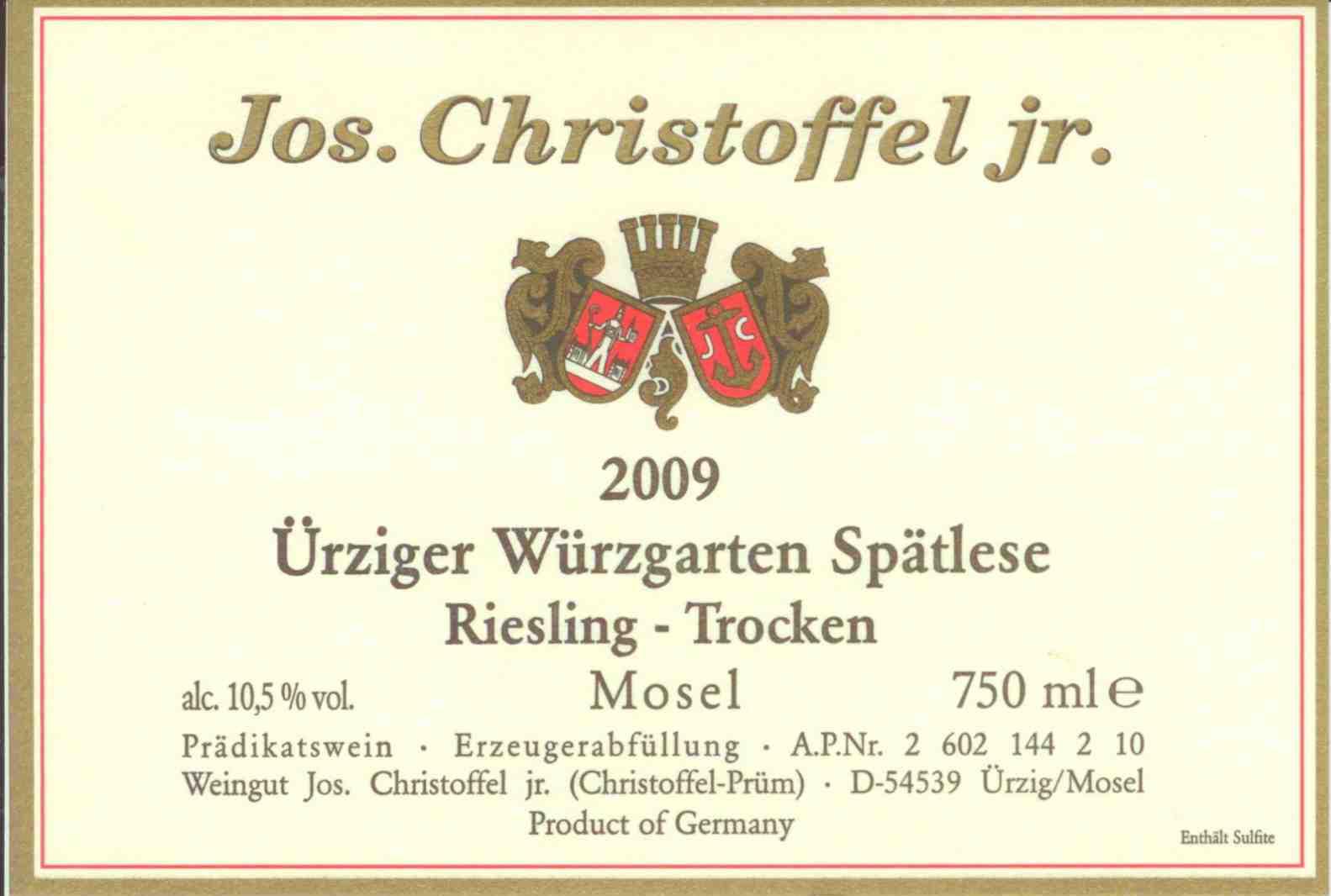 Ürziger Würzgarten Spätlese