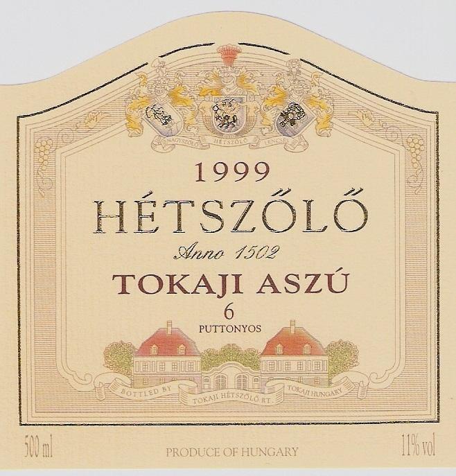 6 Puttonyos Tokaji Aszú