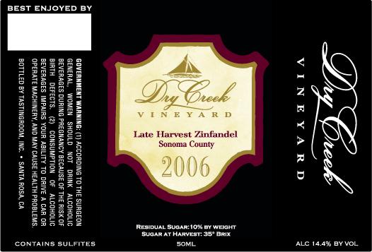 Late Harvest Zinfandel