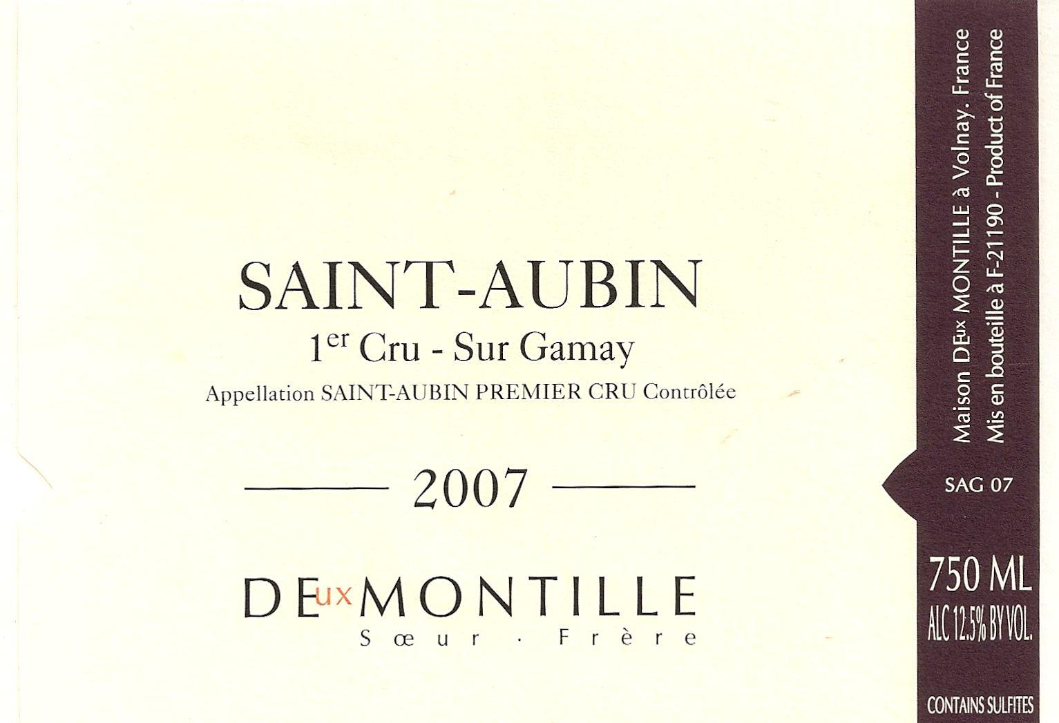 Deux Montille Soeur Frère Burgundy Wine