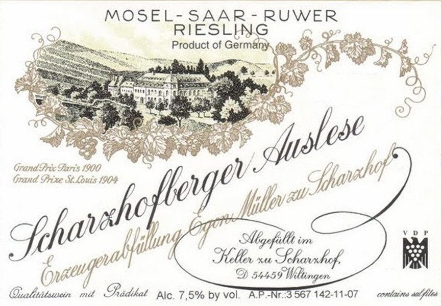 Scharzhofberger Riesling Auslese