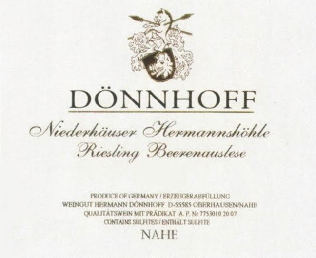 Niederhauser Herrmannshohle Beerenauslese