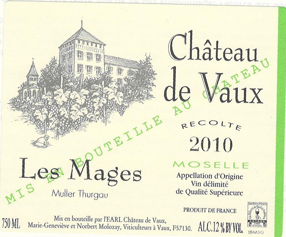 Château De Vaux Moselle White Table Wine