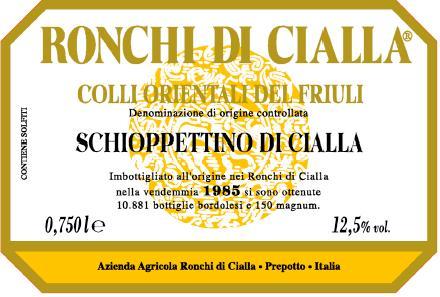 Schioppettino di Cialla