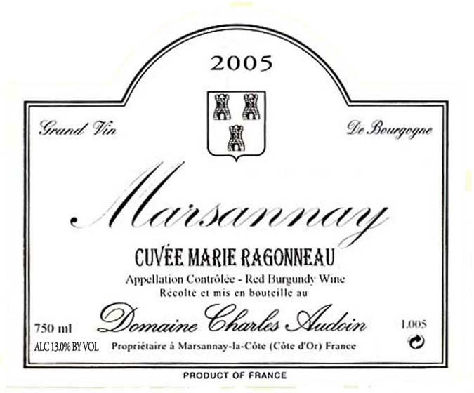 Cuvée Marie Ragonneau