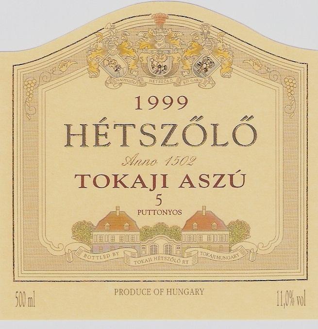 5 Puttonyos Tokaji Aszú