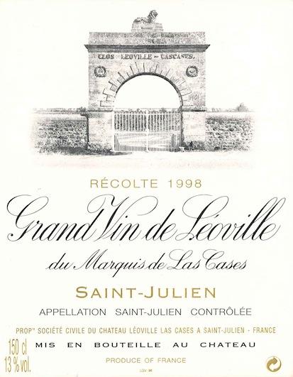 Grand Vin De Leoville Du Marquis De Las