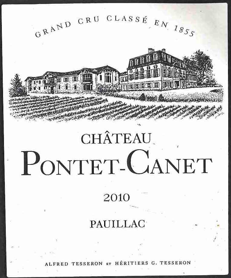 Château Pontet - Canet Grand Cru Classe En 1855