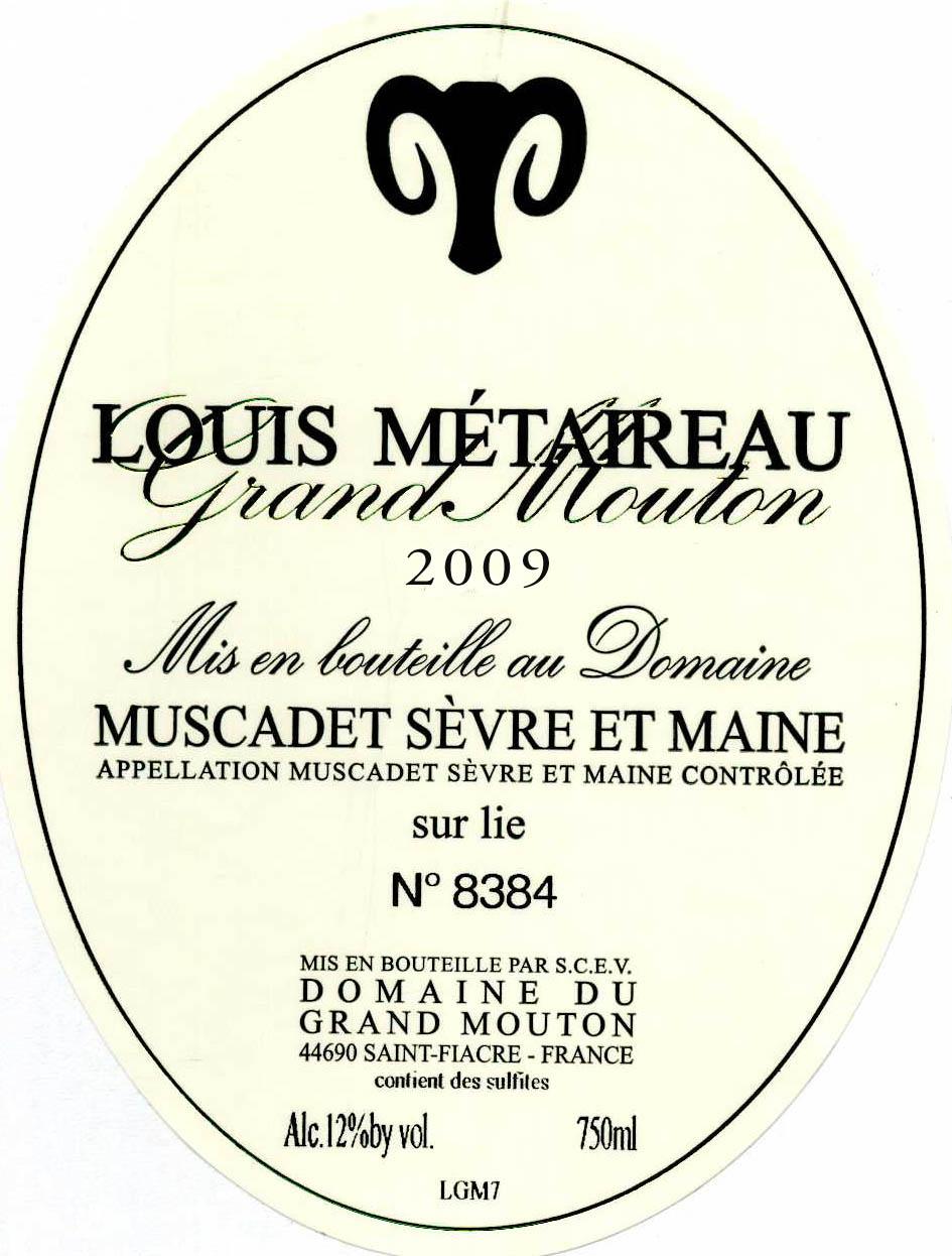 Muscadet Sèvre Et Maine Sur Lie Louis Métaireau
