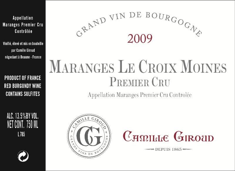 Maranges Le Croix Moines