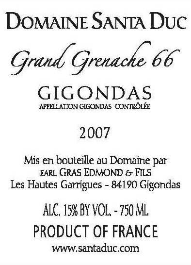 Grand Grenache 66