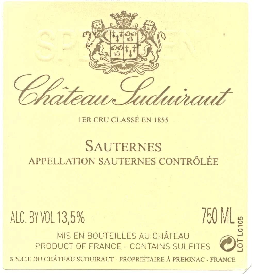 Suduiraut Premier Cru Classé