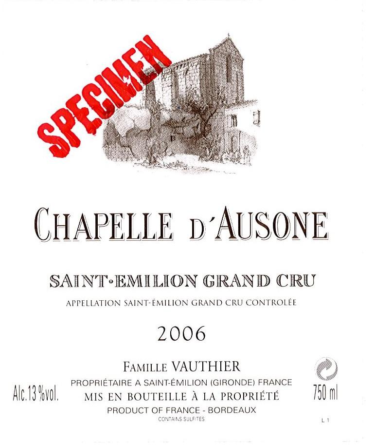 Chapelle Saint D'ausone Emilion Grand Cru