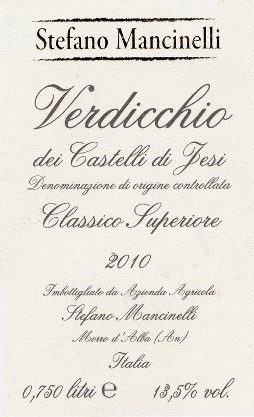 Verdicchio Dei Castelli Di Jesi Classico Superiore