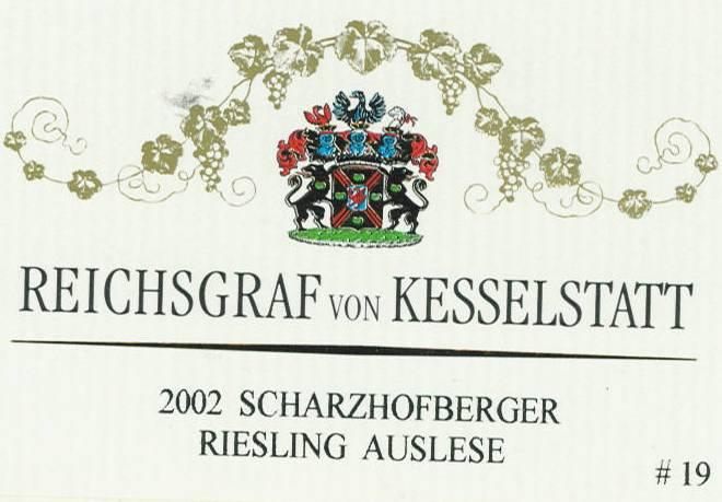 Scharzhofberger Riesling Auslese