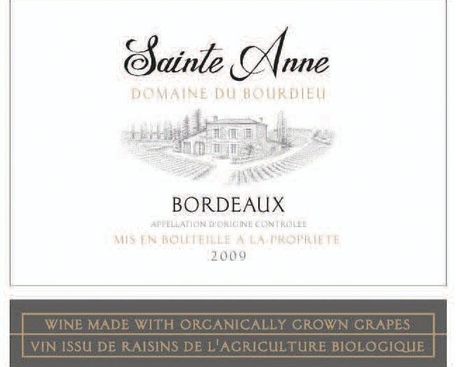 Domaine Du Bourdieu Sainte Anne