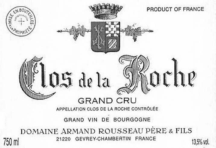 Clos De La Roche Grand Cru