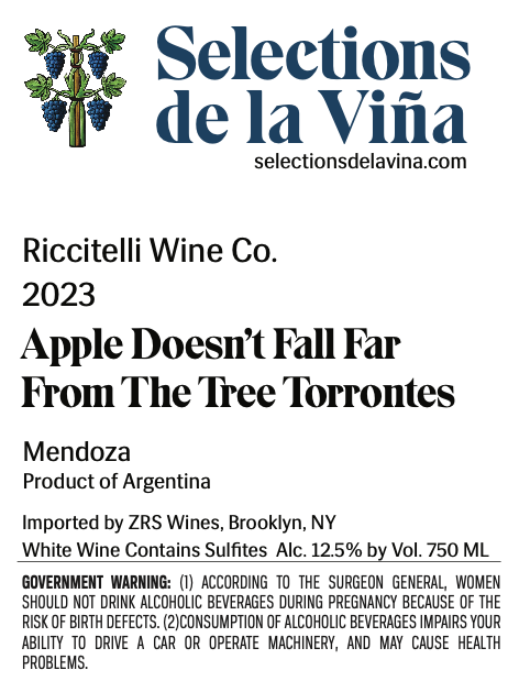 The Apple Doesn't Fall Far From The Tree Torrontes