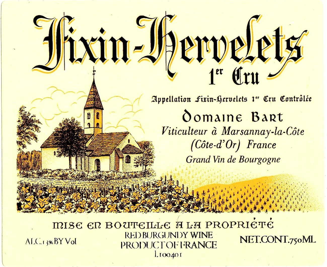 Fixin-Hervelets 1er Cru