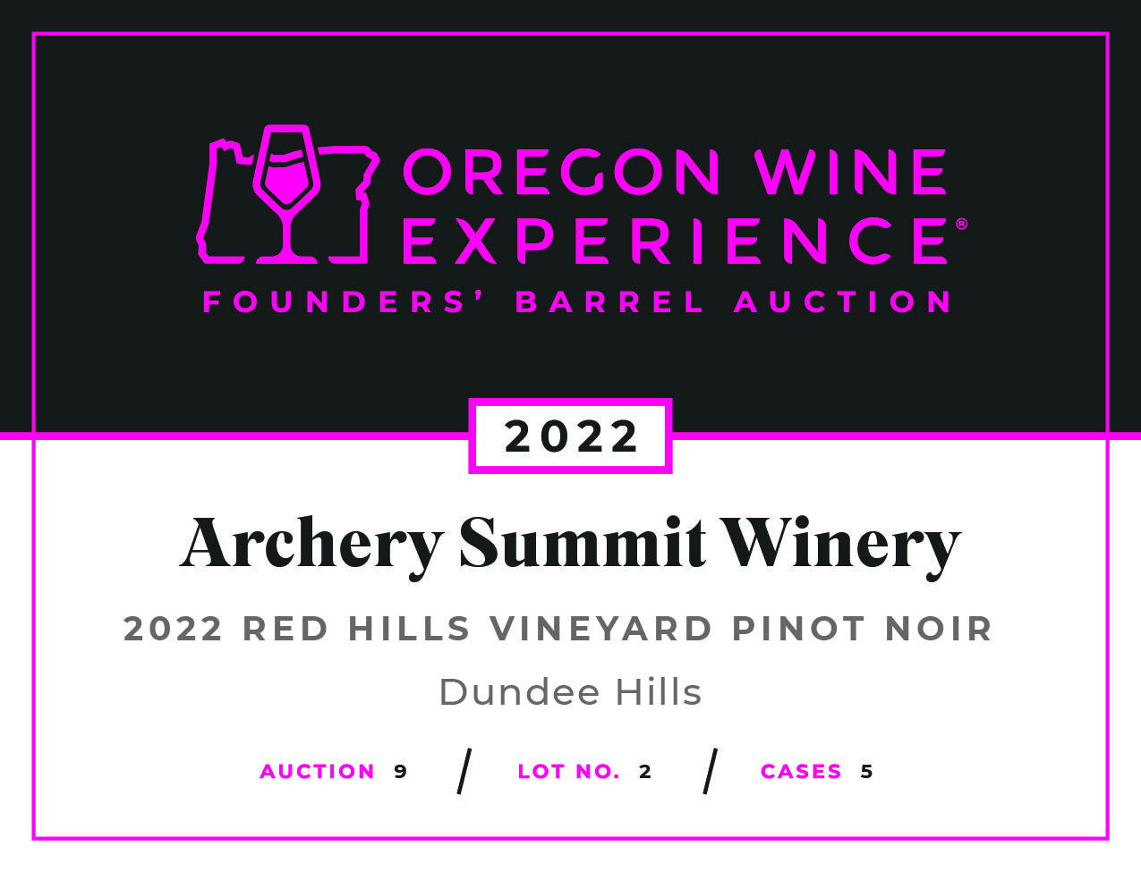 Oregon Wine Experience Founder's Barrel Auction