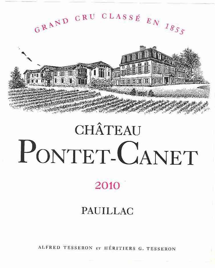Château Pontet - Canet Alfred Tesseron Et Heritiers G. Tesseron Pauillac