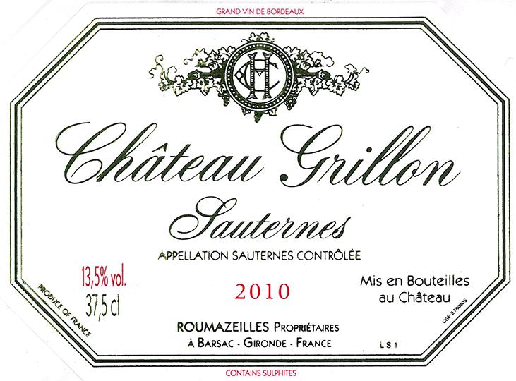 Chateau Grillon Sauternes