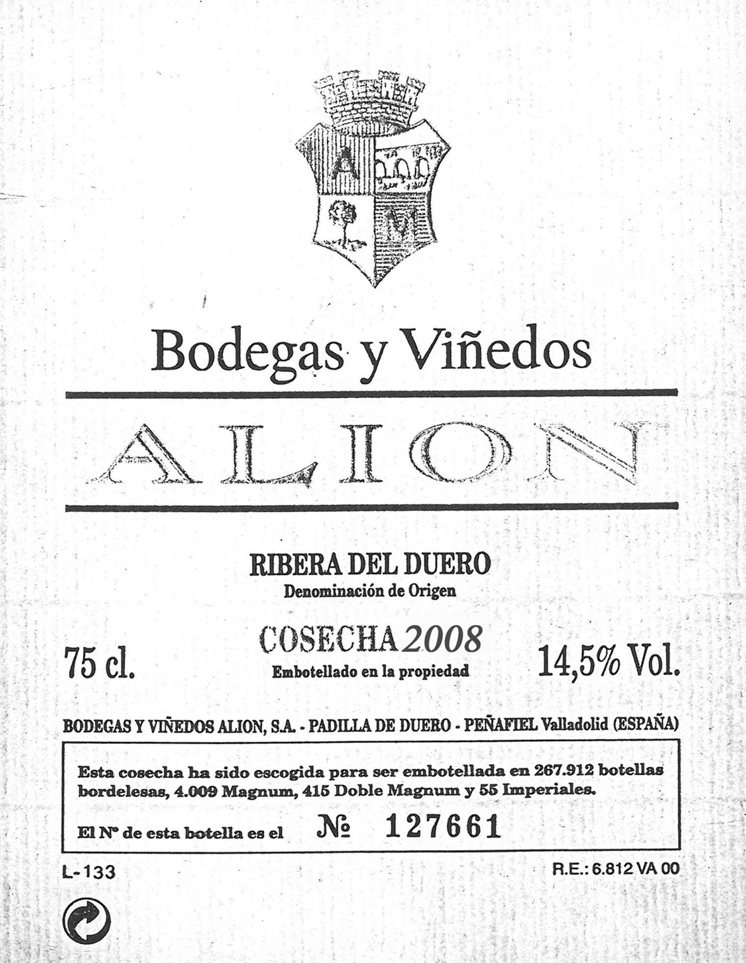 El N ° De Esta Botella