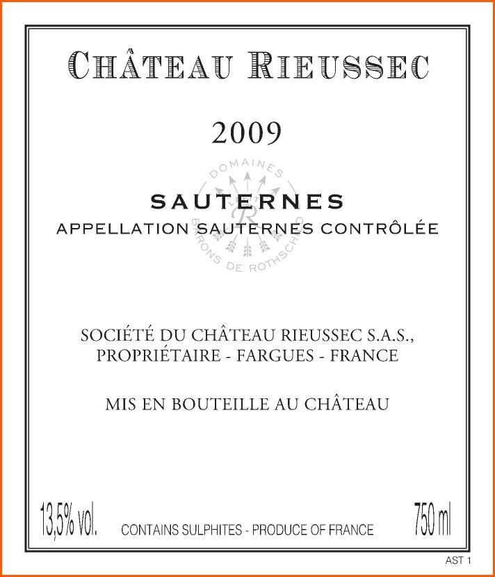 Château Rieussec Sauternes