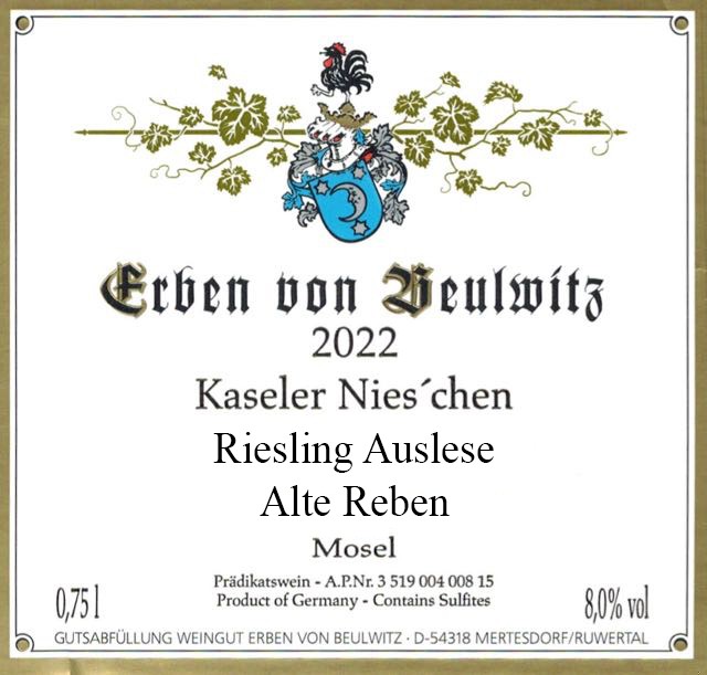 Kaseler Nies'chen Auslese Alte Reben