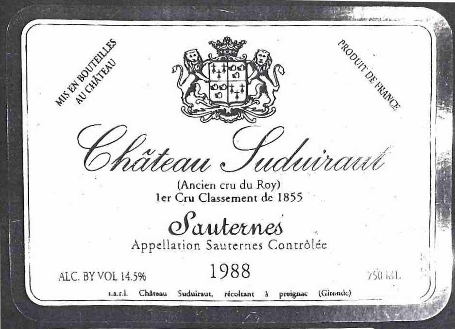 Suduiraut Sauternes