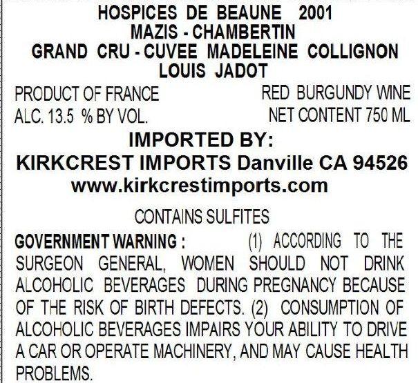 Cuvee Madeleine Collignon