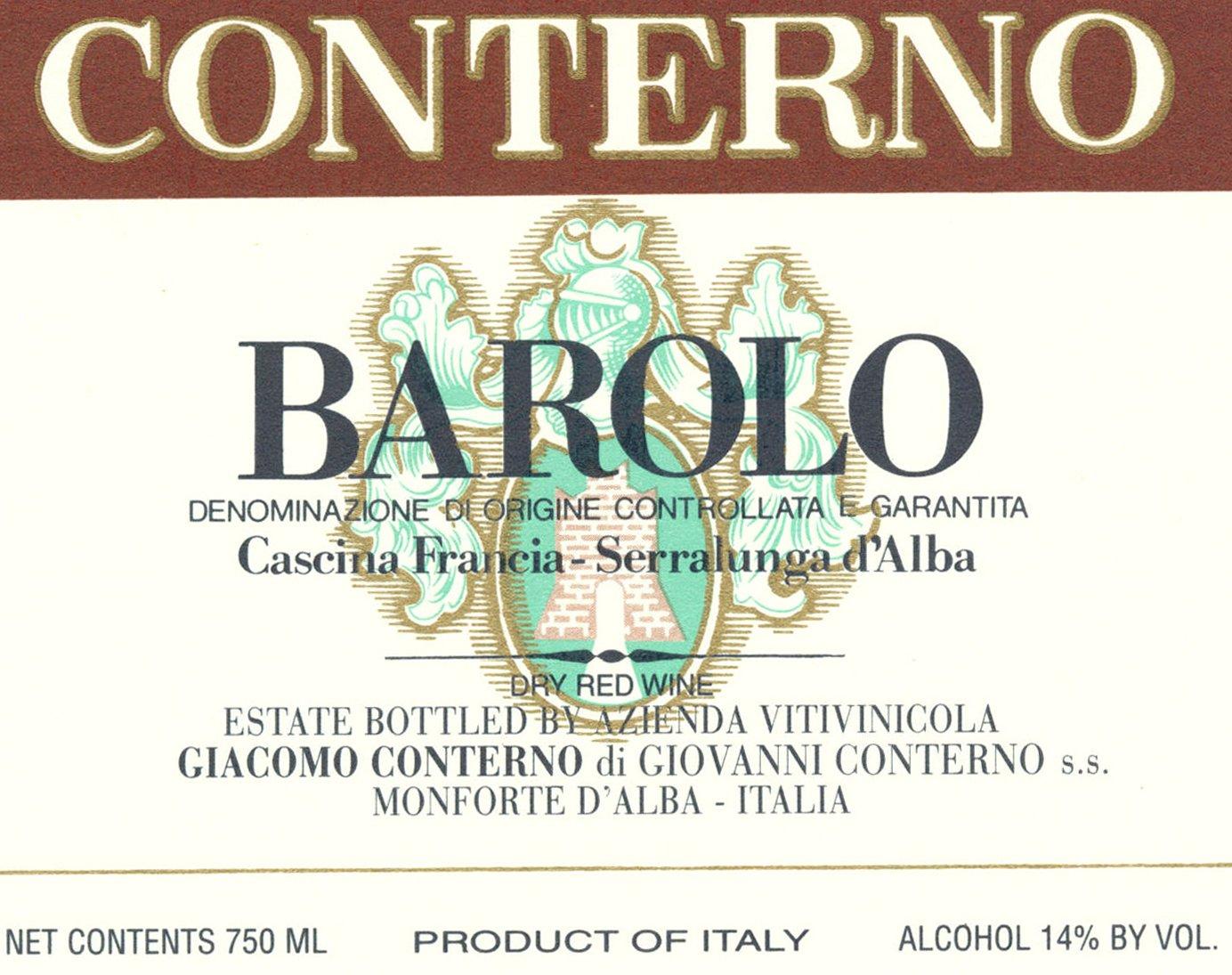 Barolo Giacomo Conterno Cascina Francia