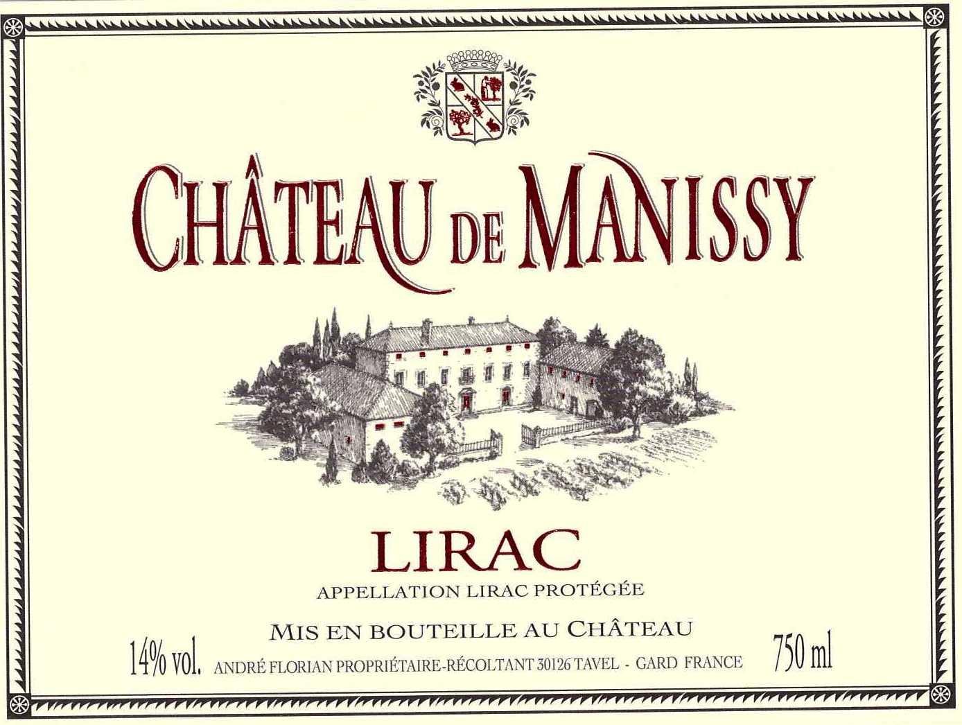 Château De Manissy Red Rhône Valley Wine