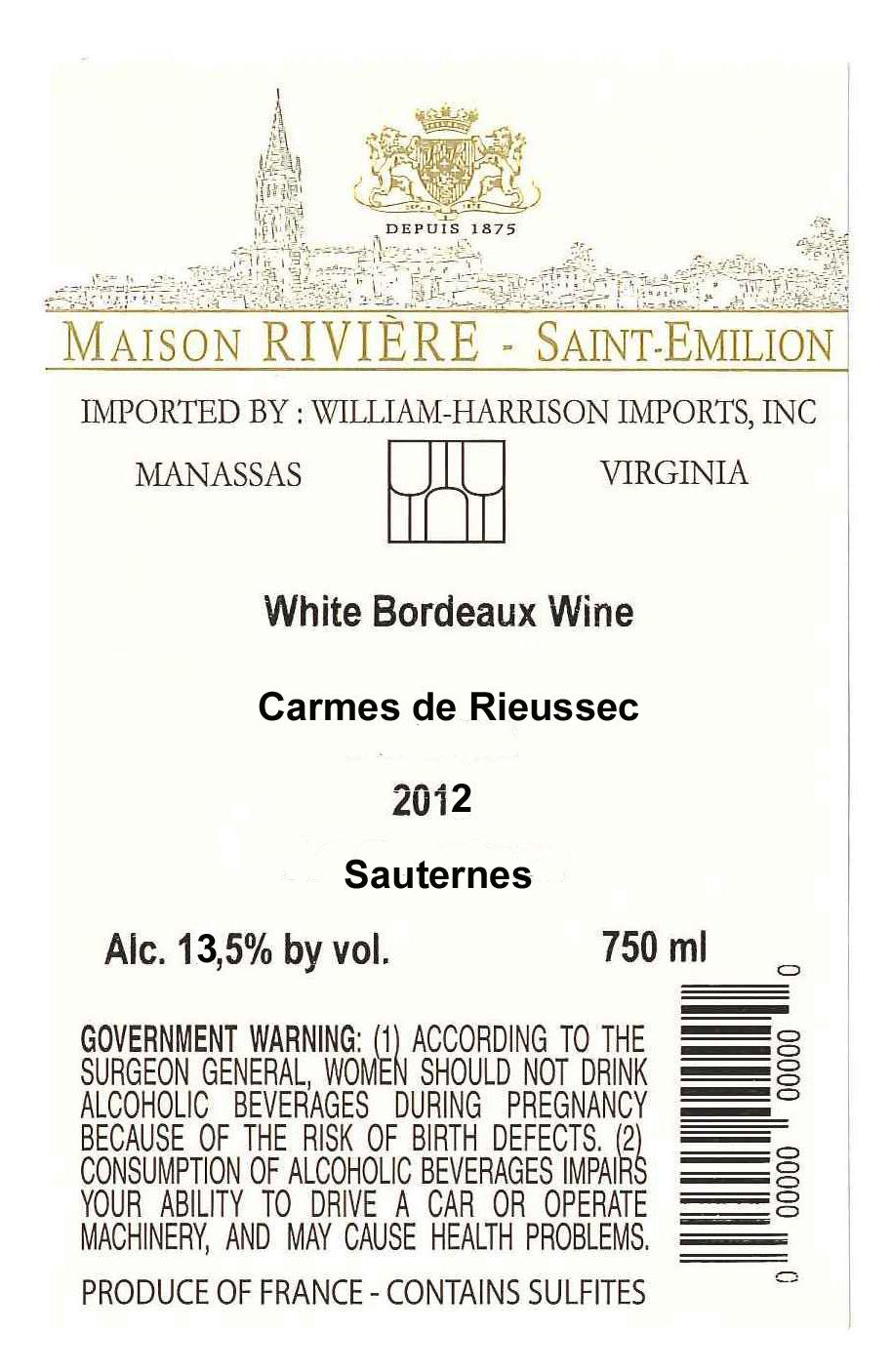 Carmes De Rieussec