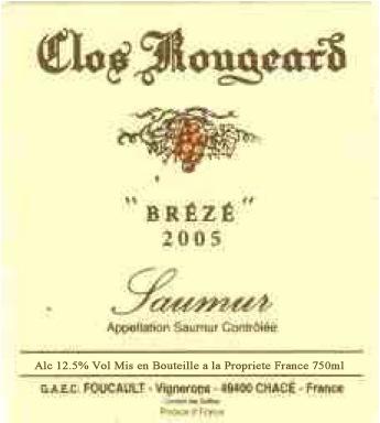 Clos Rougeard Saumur Foucault