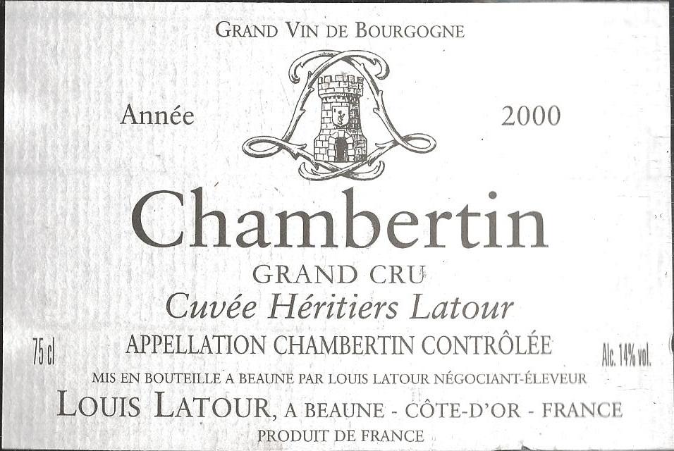 Cuvée Héritiers Latour