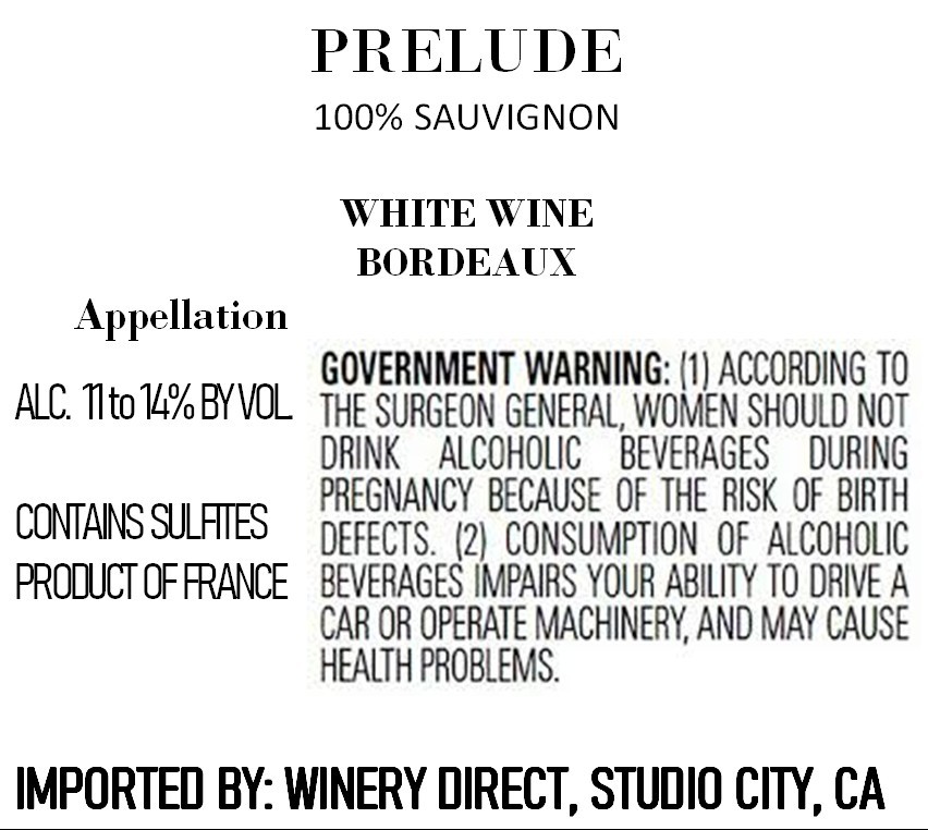 Prelude White Wine
