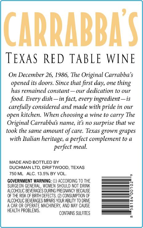 Carrabba's Rosso