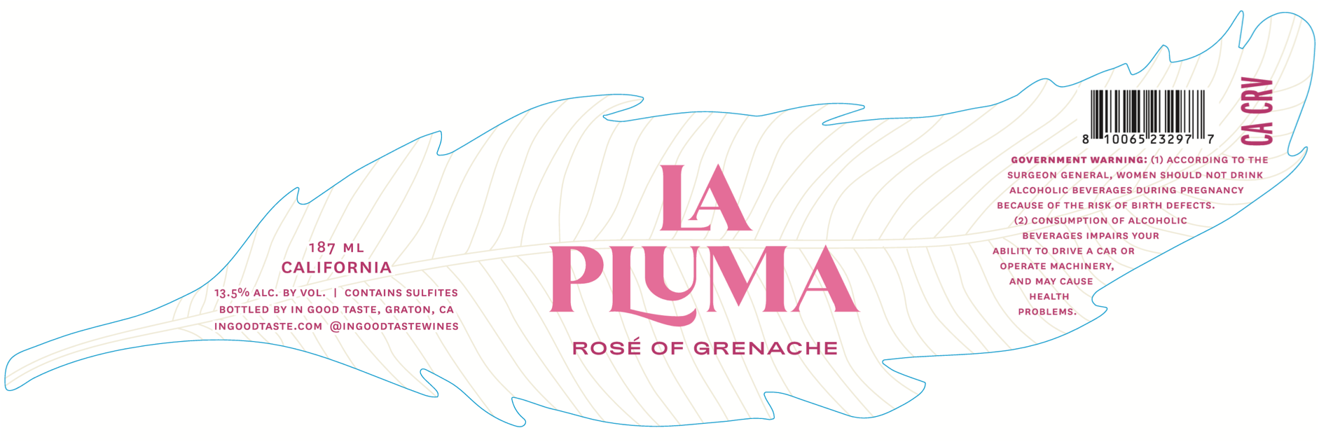 La Pluma Rosé Of Grenache