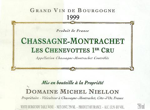 Les Chenevottes 1er Cru