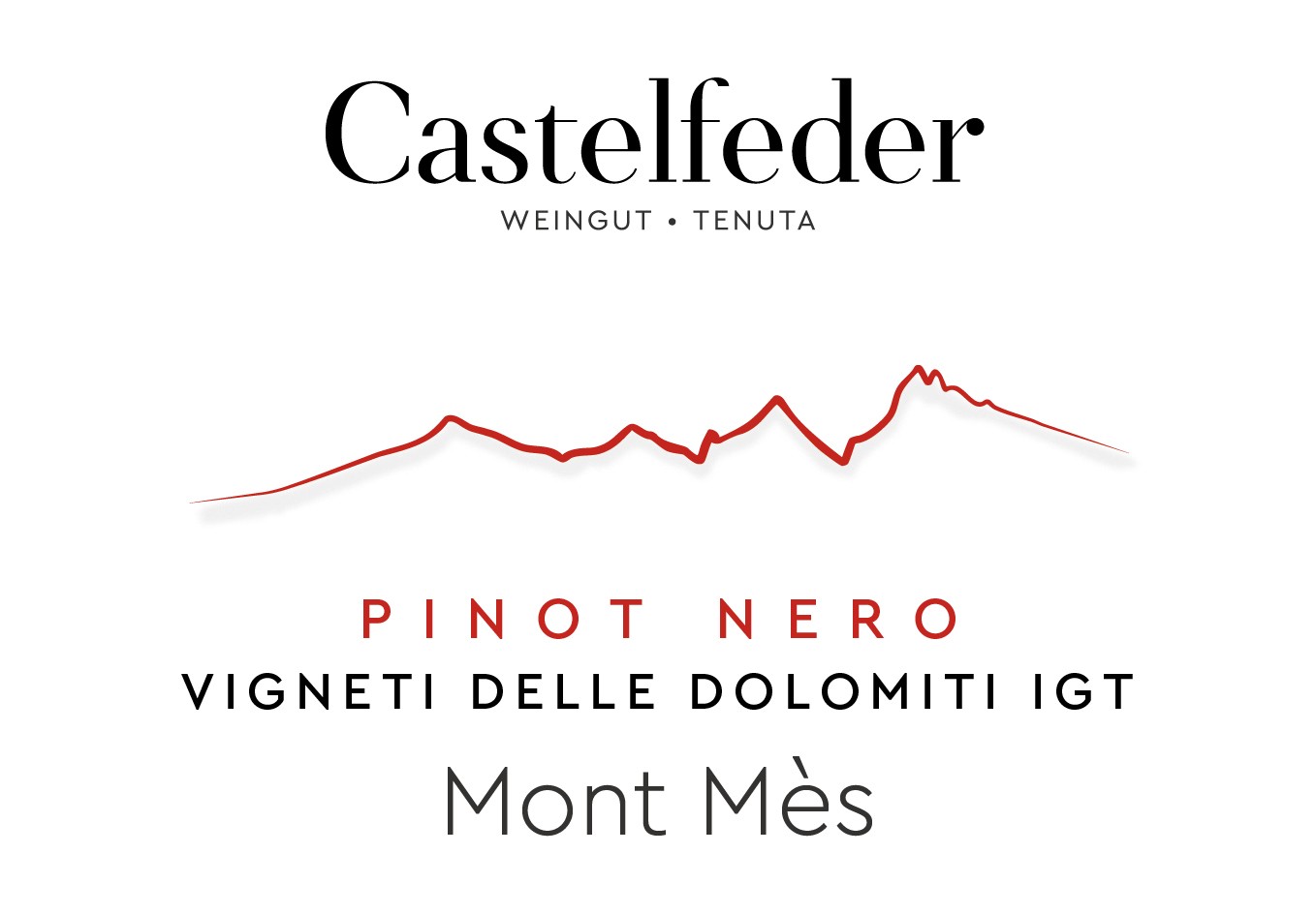 Tenuta Ρινοτ Νεrο Vigneti Delle Dolomiti Igt Mont Mès
