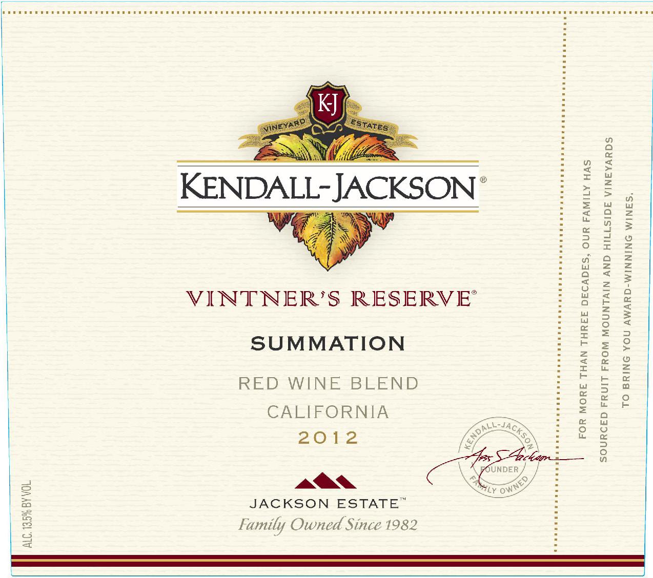 Vintner's Reserve - Summation