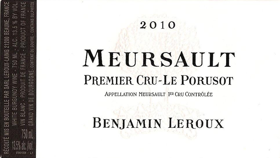 Premier Cru-Le Porusot