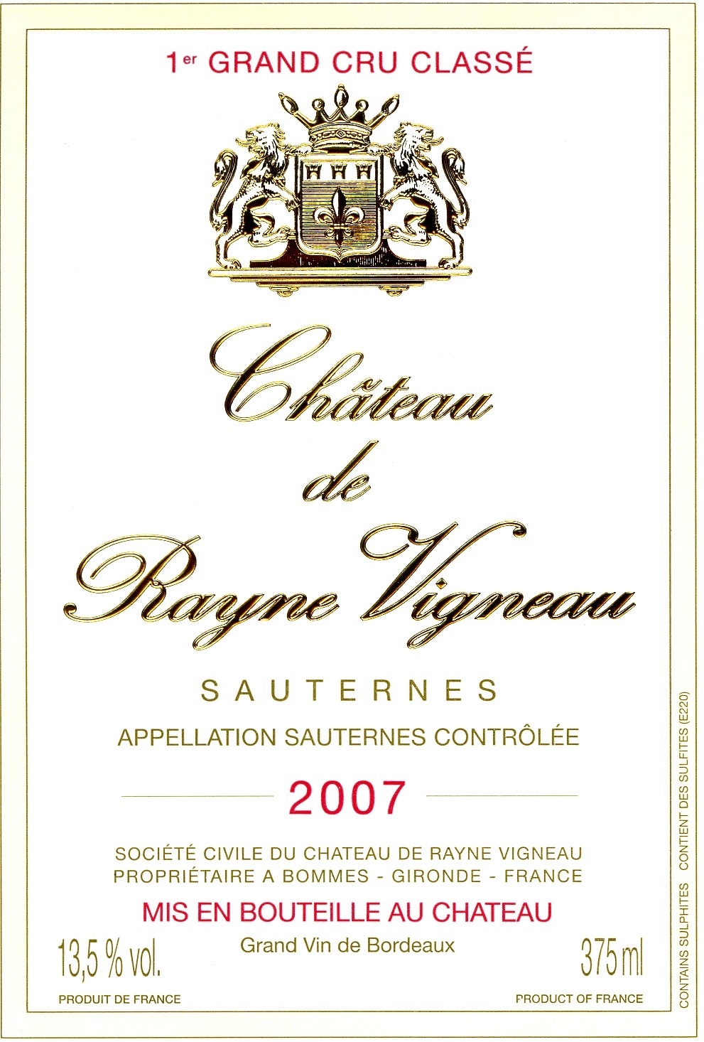 Château De Rayne Vigneau