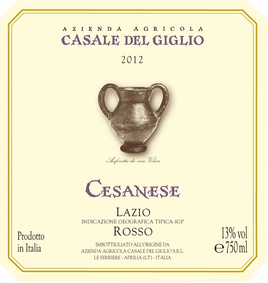 Cesanese Lazio Indicazione Geografica Tipica - Igp Rosso