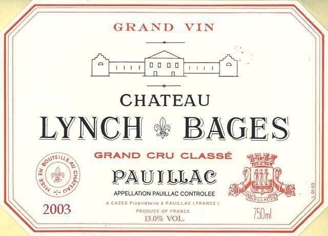 Lynch Bages Eau Grand Vin
